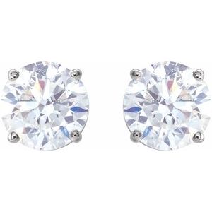 14K White 2 CTW Natural Diamond Stud Earrings