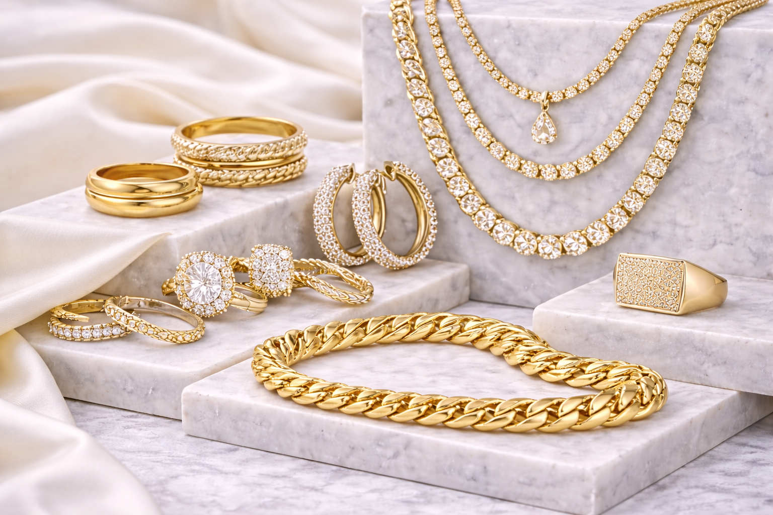 Diamond Jewelry Collection | Rings, Earrings & Necklaces – The Gold Lodge