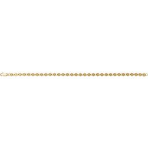 14K Yellow Gold-Filled 4 mm Mirror 7" Chain