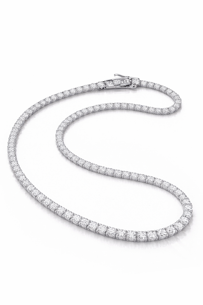Moissanite Tennis Chain - 925 Silver