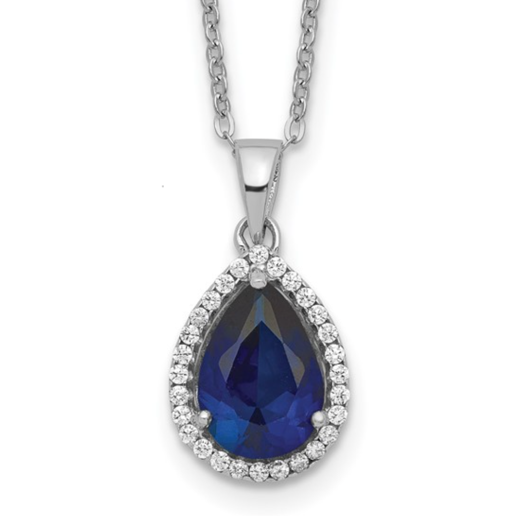 BIRTHSTONE NECKLACE - Made with St. Silver and Simulated Stones