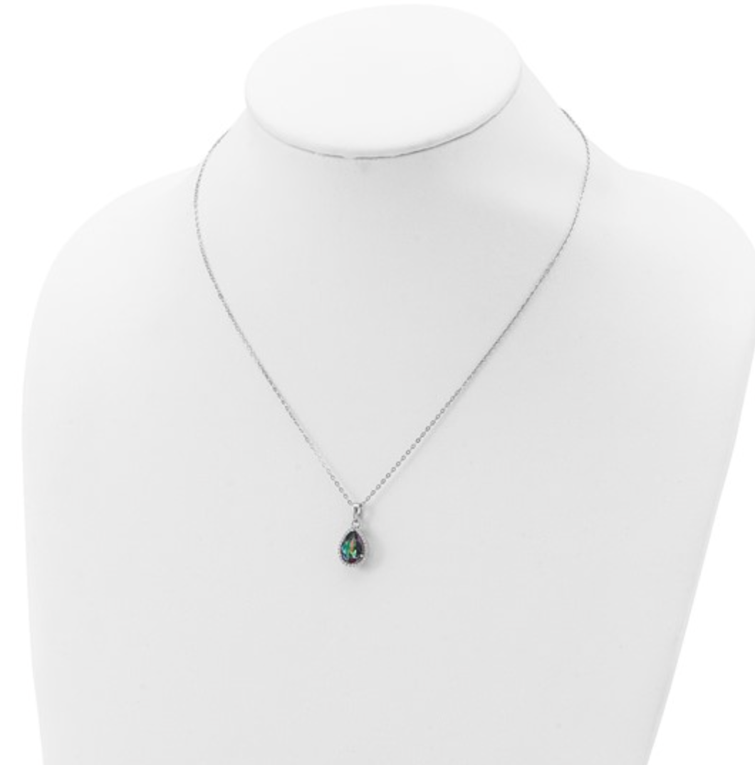 BIRTHSTONE NECKLACE - Made with St. Silver and Simulated Stones