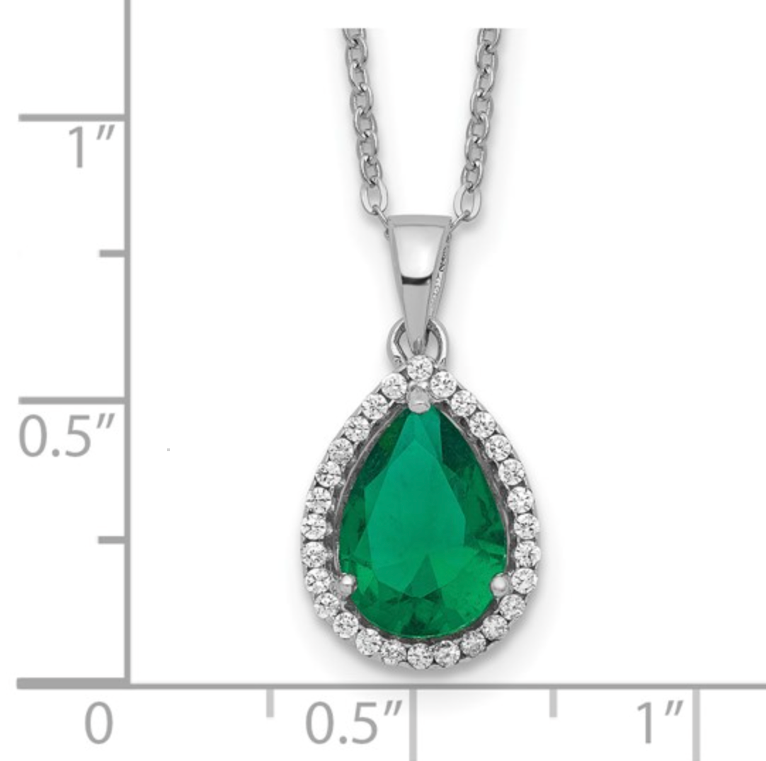 BIRTHSTONE NECKLACE - Made with St. Silver and Simulated Stones