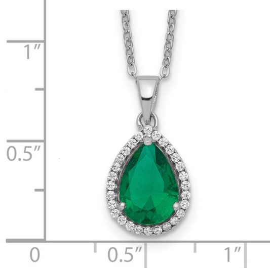 BIRTHSTONE NECKLACE - Made with St. Silver and Simulated Stones