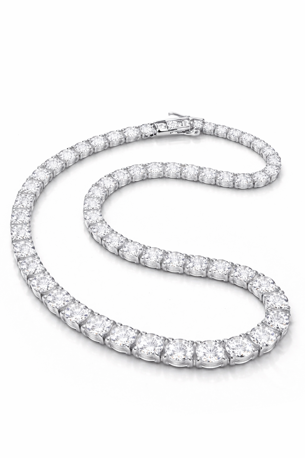 Moissanite Tennis Chain - 925 Silver