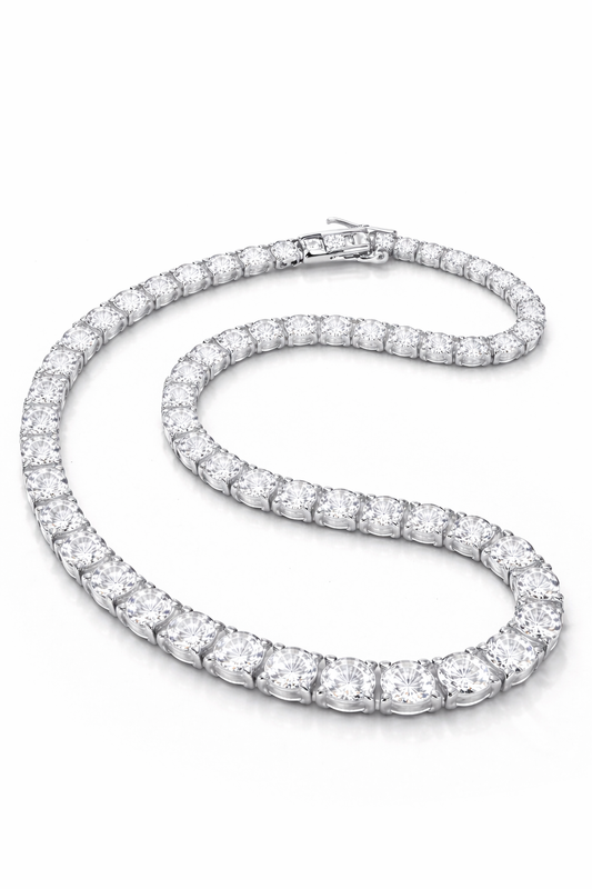 6MM Moissanite Tennis Chain - 925 Silver