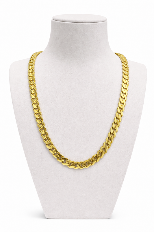 10K Yellow Gold Miami Cuban Chain – 9MM - 22INCH