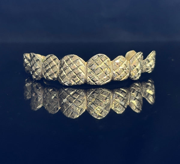 Diamond-Cut Diamond Dust Grillz  - Top or Bottom