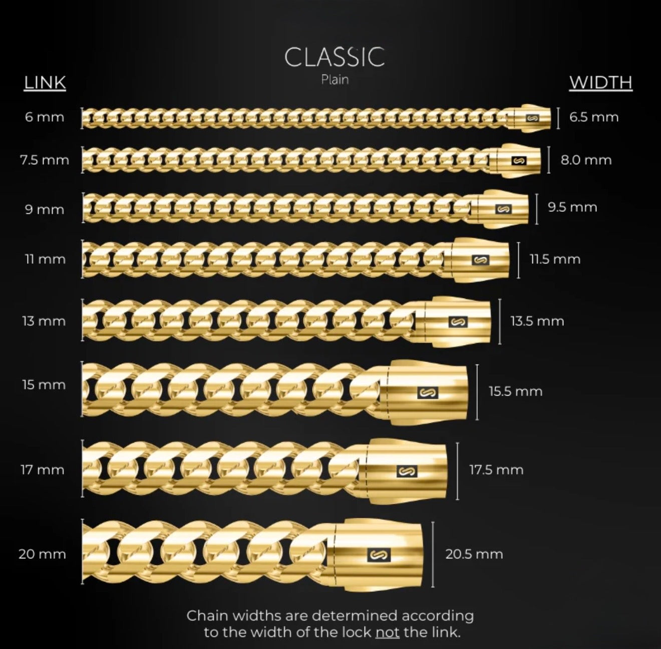 10K GOLD CUBAN LINK CHAIN - CLASSIC MONACO STYLE (4mm–11.5mm)