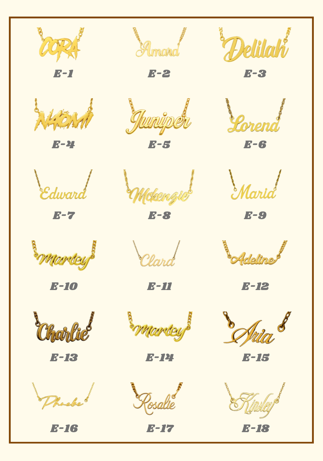 Custom Gold Nameplate Necklace – Personalized Name Jewelry | Silver, 10K & 14K Gold