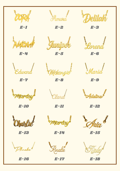 Custom Gold Nameplate Necklace – Personalized Name Jewelry | Silver, 10K & 14K Gold
