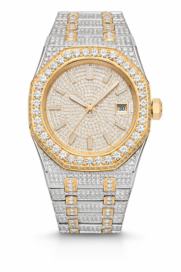 Royal Two-Tone Moissanite Watch 44MM