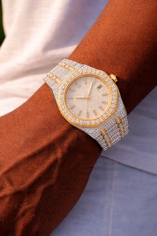 Royal Two-Tone Moissanite Watch 44MM