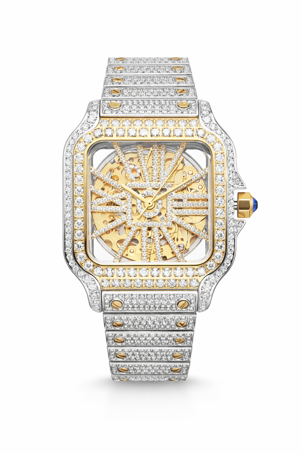 Skeleton Moissanite Watch 42MM