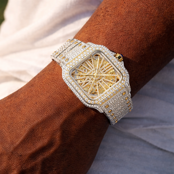 Skeleton Moissanite Watch 42MM