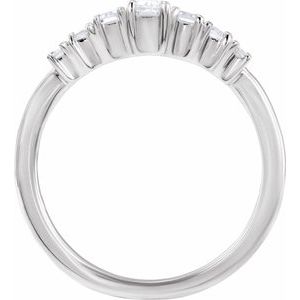 14K White 1/2 CTW Lab-Grown Diamond Ring