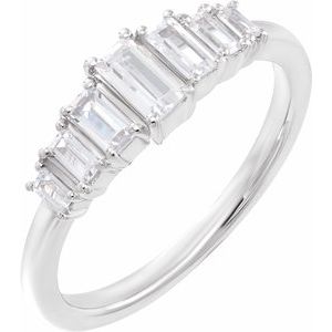 14K White 1/2 CTW Lab-Grown Diamond Ring